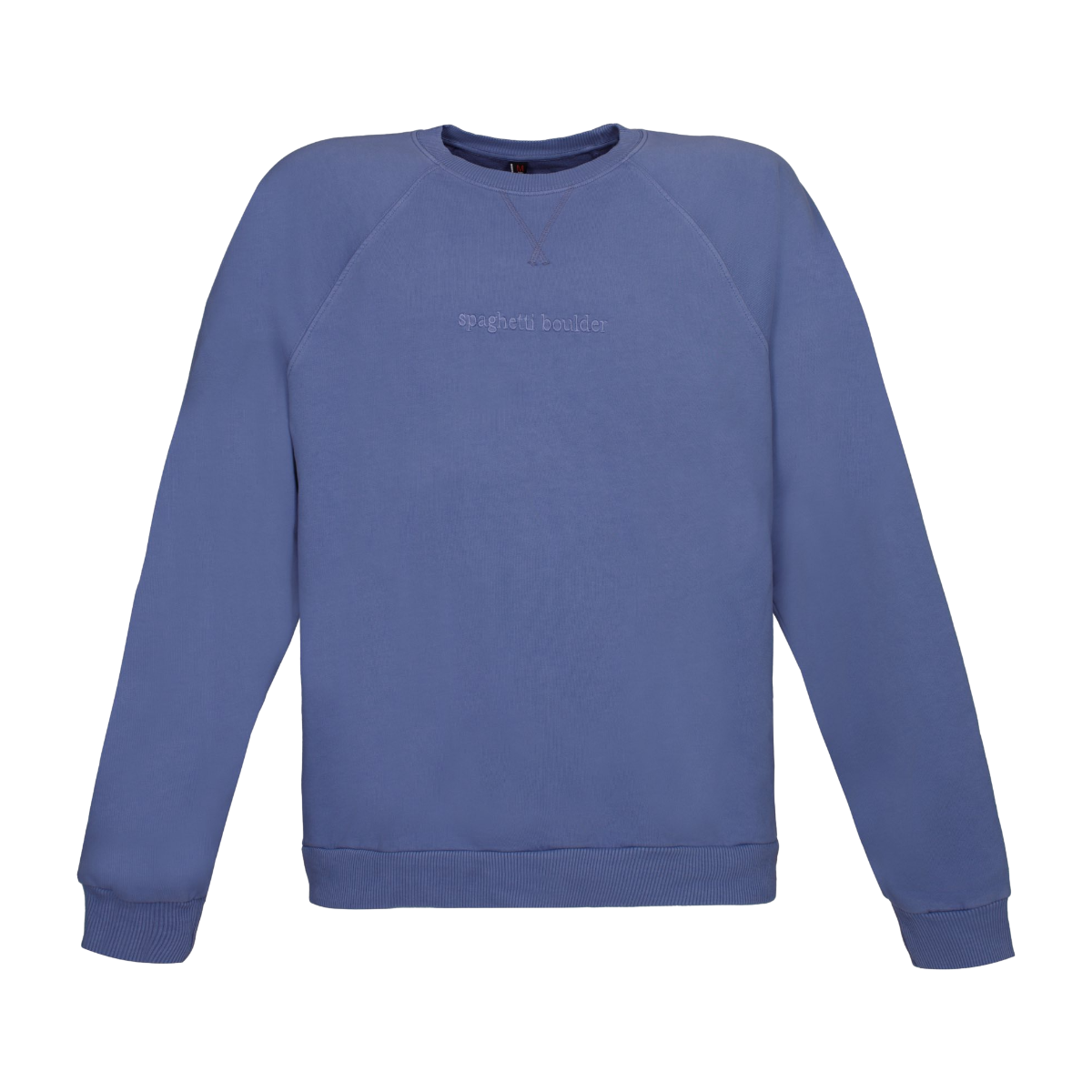 Spaghetti Boulder Font Crew Neck felpa uomo