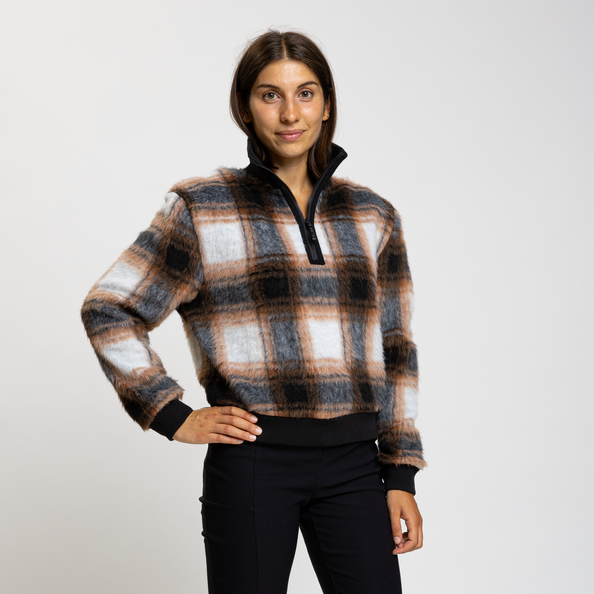 Fleece tecnico donna BLOOM MOCK NECK