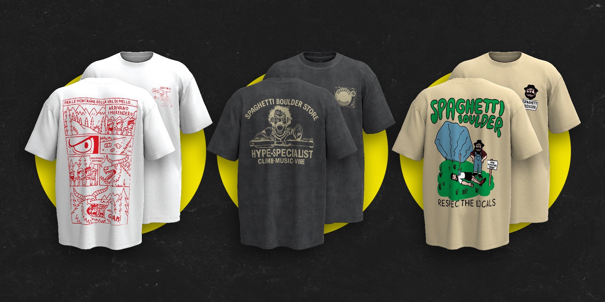 Nuove T-Shirt Spaghetti Boulder